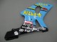 2000-2002 Light Blue Yellow Black Motul Rizla Suzuki GSXR1000 Motorcycle Fairings UK