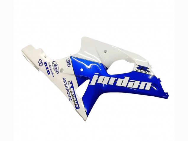 2000-2002 White Blue Jordan 59 Suzuki GSXR1000 Motorcycle Fairings UK