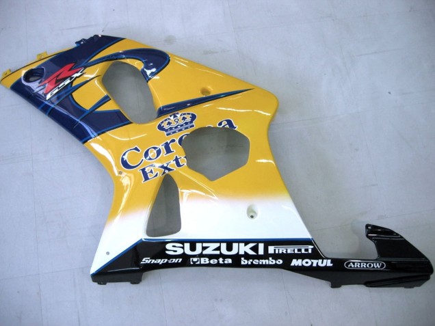 2000-2002 Yellow Dark Blue White Motul Corona Suzuki GSXR1000 Motorcycle Fairings UK