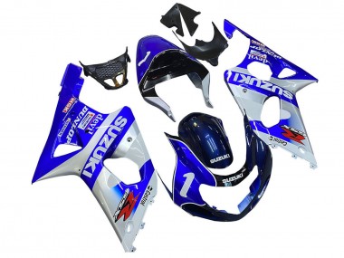 Buy 2000-2002 Blue White Silver Castrol Dunlop Suzuki GSXR1000 Motorcycle Fairings UK