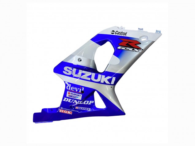 2000-2002 Blue White Silver Castrol Dunlop Suzuki GSXR1000 Motorcycle Fairings UK