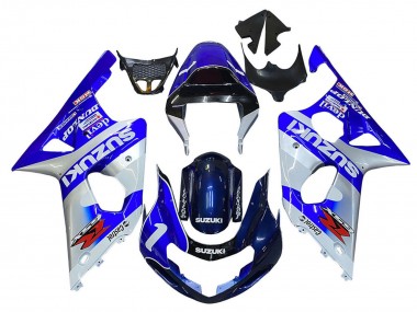 Buy 2000-2002 Blue White Silver Castrol Dunlop Suzuki GSXR1000 Motorcycle Fairings UK