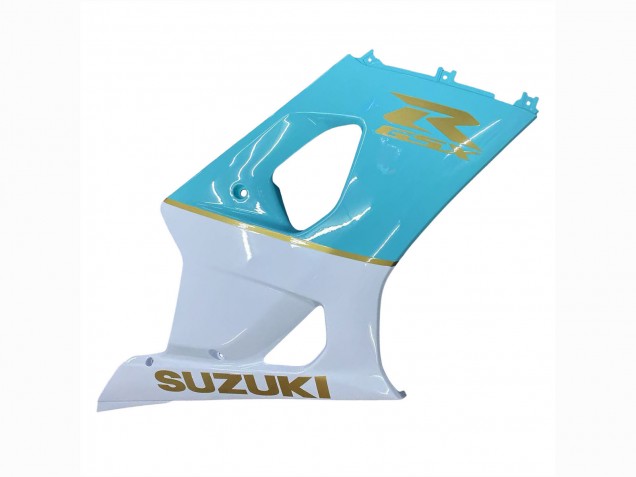 2003-2004 White Light Blue Gold Suzuki GSXR 1000 Motorcycle Fairings UK