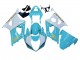 2003-2004 White Light Blue Gold Suzuki GSXR 1000 Motorcycle Fairings UK
