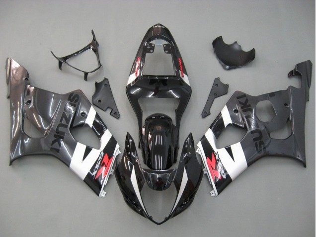 2003-2004 Glossy Black White Grey Red Suzuki GSXR 1000 Motorcycle Fairings UK