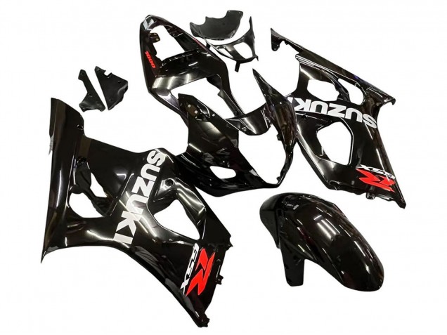 2003-2004 Glossy Black White Red Decals Suzuki GSXR 1000 Motorcycle Fairings UK