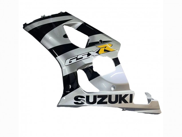 2003-2004 Glossy Black Silver Grey Yellow Suzuki GSXR 1000 Motorcycle Fairings UK