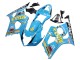 2003-2004 Light Blue Yellow Black Rizla Motul Suzuki GSXR 1000 Motorcycle Fairings UK