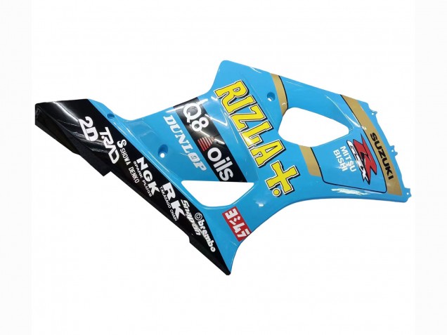 2003-2004 Light Blue Yellow Black Rizla Motul Suzuki GSXR 1000 Motorcycle Fairings UK