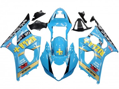 Buy 2003-2004 Light Blue Yellow Black Rizla Motul Suzuki GSXR 1000 Motorcycle Fairings UK