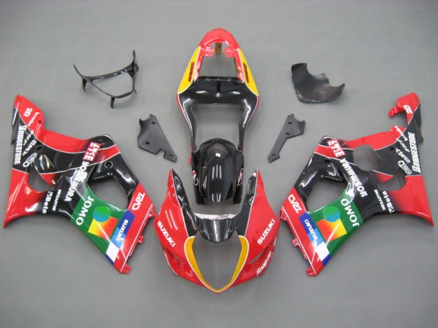 2003-2004 Red Yellow Blue Green Black JOMO Suzuki GSXR 1000 Motorcycle Fairings UK