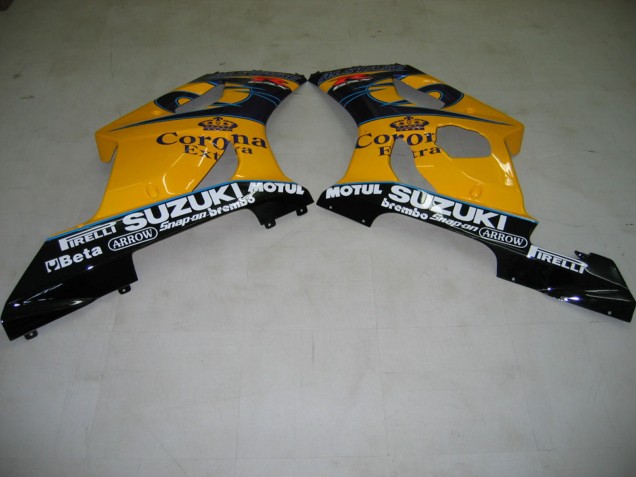 2003-2004 Yellow White Blue Black Corona Suzuki GSXR 1000 Motorcycle Fairings UK