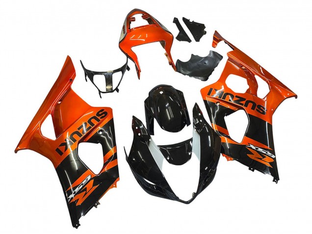 2003-2004 Burnt Orange Glossy Black Suzuki GSXR 1000 Motorcycle Fairing UK