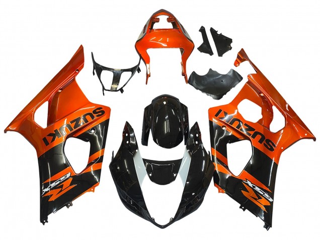 2003-2004 Burnt Orange Glossy Black Suzuki GSXR 1000 Motorcycle Fairing UK