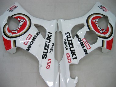 Buy 2003-2004 White Red Motul Lucky Strike Suzuki GSXR 1000 Motorcycle Fairings UK