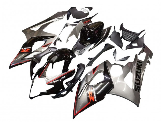 2005-2006 Silver Black Red Suzuki GSXR 1000 Motorcycle Fairing UK