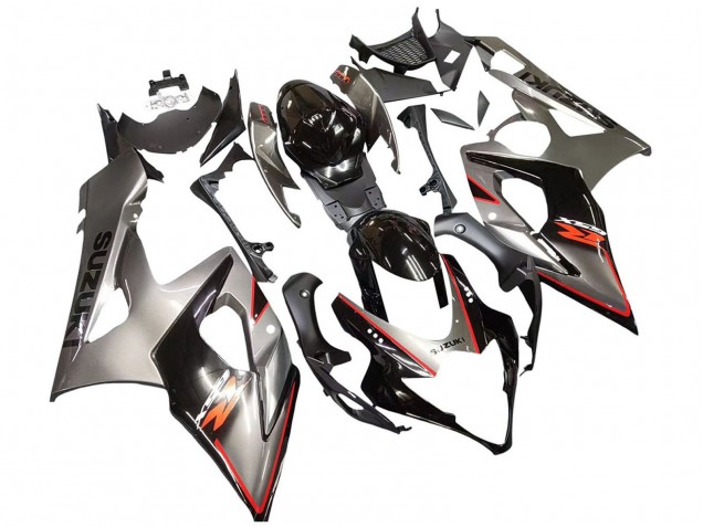 2005-2006 Silver Black Red Suzuki GSXR 1000 Motorcycle Fairing UK