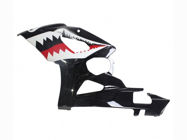 2005-2006 Glossy Black Red White Shark Suzuki GSXR 1000 Motorcycle Fairings UK