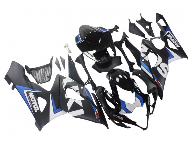 2005-2006 Black Blue White Motul Suzuki GSXR 1000 Motorcycle Fairings UK