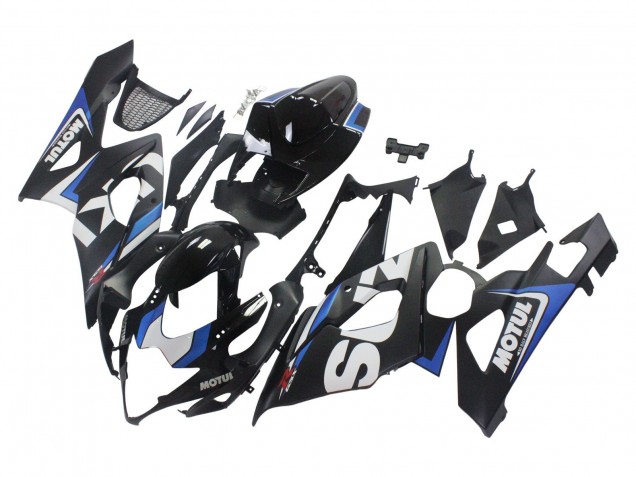 2005-2006 Black Blue White Motul Suzuki GSXR 1000 Motorcycle Fairings UK