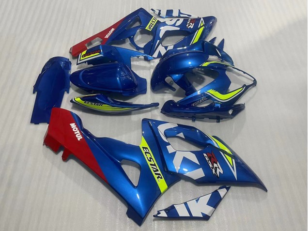 2005-2006 Blue Yellow Red Motul Ecstar Suzuki GSXR 1000 Motorcycle Fairings UK