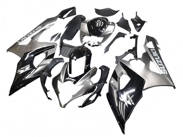 2005-2006 Glossy Black Grey Suzuki GSXR 1000 Motorcycle Fairings UK