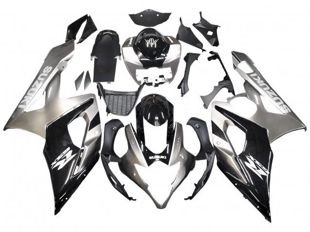 2005-2006 Glossy Black Grey Suzuki GSXR 1000 Motorcycle Fairings UK