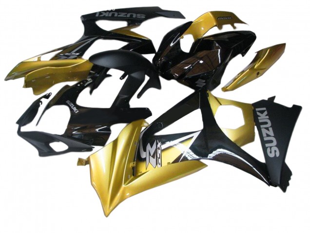 2007-2008 Gold Black Silver Decal Suzuki GSXR 1000 Motorcycle Fairings UK