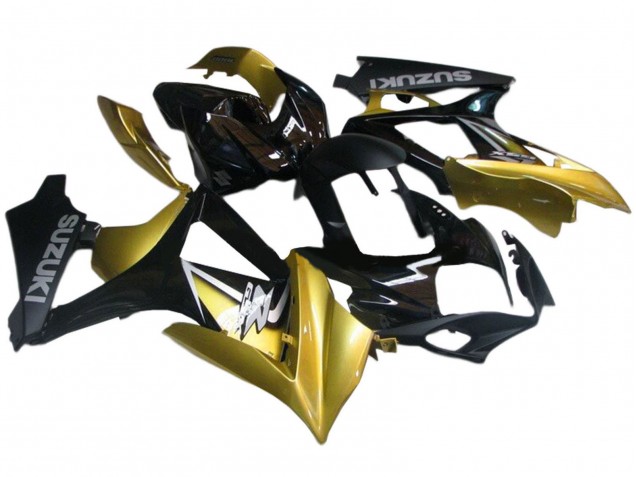 2007-2008 Gold Black Silver Decal Suzuki GSXR 1000 Motorcycle Fairings UK