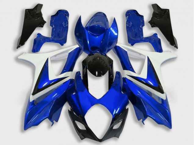 2007-2008 White Blue Black Suzuki GSXR 1000 Motorcycle Fairing UK