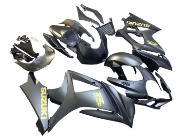 Buy 2007-2008 Matte Black Gold Decal Suzuki GSXR 1000 Motorcycle Fairings UK