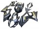 2007-2008 Matte Black Gold Decal Suzuki GSXR 1000 Motorcycle Fairings UK