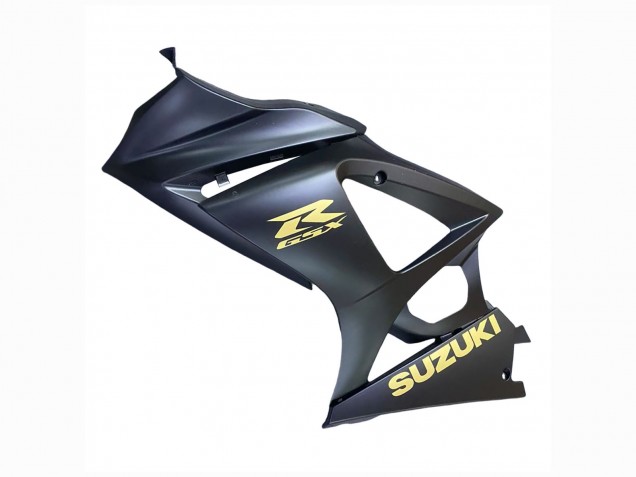 2007-2008 Matte Black Gold Decal Suzuki GSXR 1000 Motorcycle Fairings UK