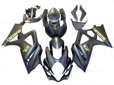 Buy 2007-2008 Matte Black Gold Decal Suzuki GSXR 1000 Motorcycle Fairings UK