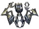2007-2008 Matte Black Gold Decal Suzuki GSXR 1000 Motorcycle Fairings UK