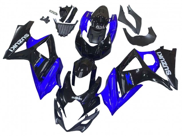 2007-2008 Blue Glossy Black Suzuki GSXR 1000 Motorcycle Fairing Kits UK