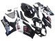 2007-2008 Glossy Black White West Suzuki GSXR 1000 Motorcycle Fairings UK