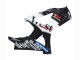 2007-2008 Glossy Black White West Suzuki GSXR 1000 Motorcycle Fairings UK