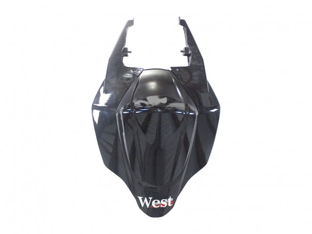 2007-2008 Glossy Black White West Suzuki GSXR 1000 Motorcycle Fairings UK