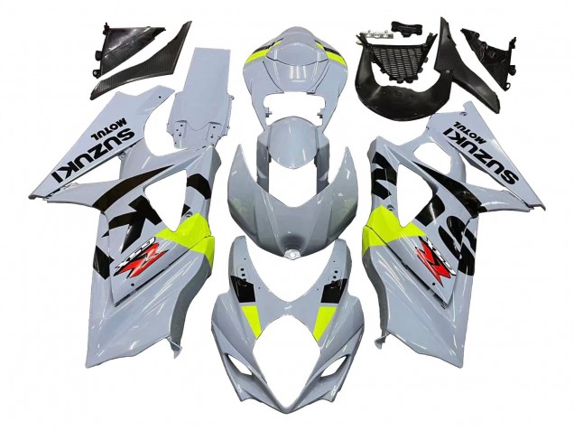2007-2008 Light Grey Green Black Suzuki GSXR 1000 Motorcycle Fairings UK