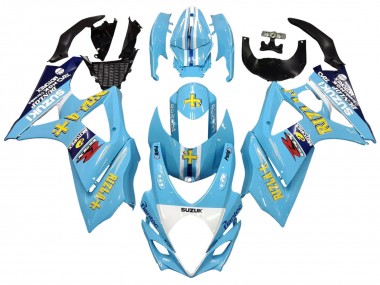 Buy 2007-2008 Light Blue Yellow Black Motul Rizla Suzuki GSXR 1000 Motorcycle Fairings UK