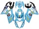 2007-2008 Light Blue Yellow Black Motul Rizla Suzuki GSXR 1000 Motorcycle Fairings UK
