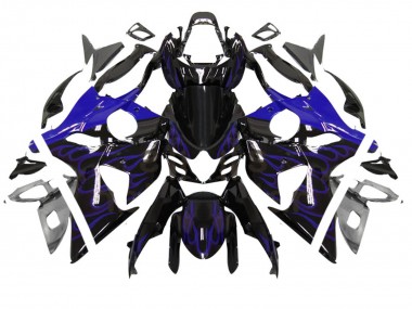 Buy 2007-2008 Glossy Black Blue Flame Suzuki GSXR 1000 Motorcycle Fairing UK