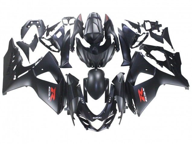 2007-2008 Matte Black Red Decal Suzuki GSXR 1000 Motorcycle Fairings UK