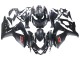 2007-2008 Matte Black Red Decal Suzuki GSXR 1000 Motorcycle Fairings UK