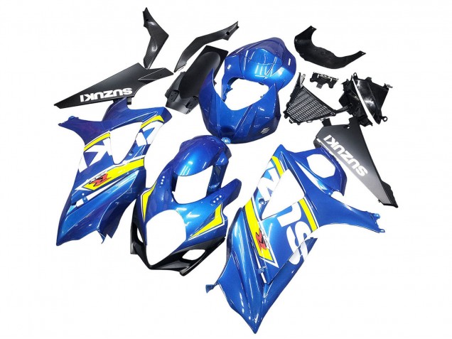 2007-2008 Blue Yellow Black Suzuki GSXR 1000 Motorcycle Fairings UK