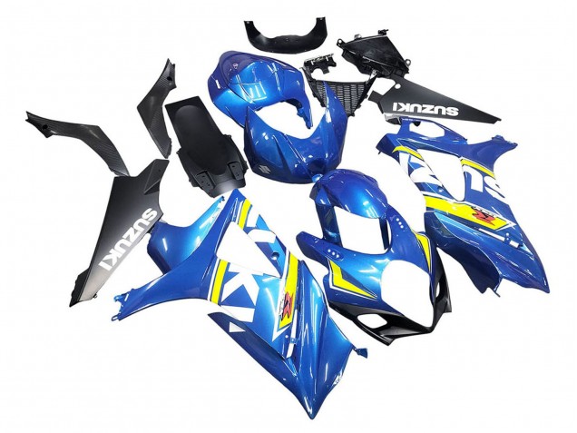 2007-2008 Blue Yellow Black Suzuki GSXR 1000 Motorcycle Fairings UK