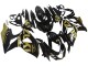 2009-2016 Glossy Black Gold Suzuki GSXR 1000 Motorcycle Fairings UK
