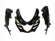 2009-2016 Glossy Black Gold Suzuki GSXR 1000 Motorcycle Fairings UK