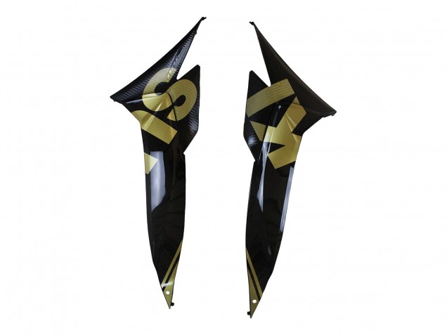 2009-2016 Glossy Black Gold Suzuki GSXR 1000 Motorcycle Fairings UK